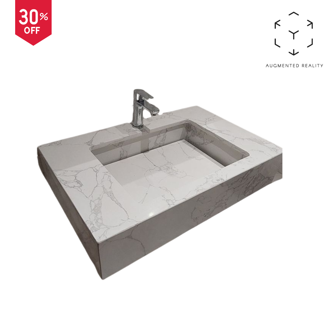 Vasque suspendu blanc
