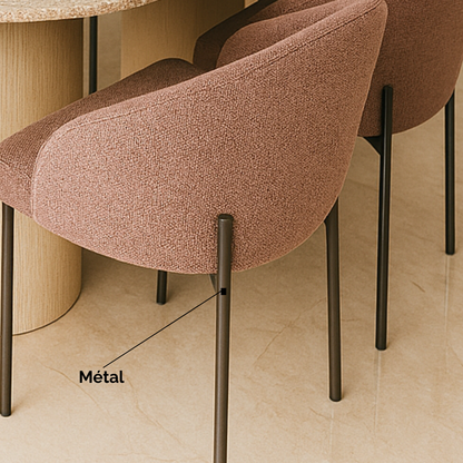 Table salle à manger en marbre avec 6 chaises