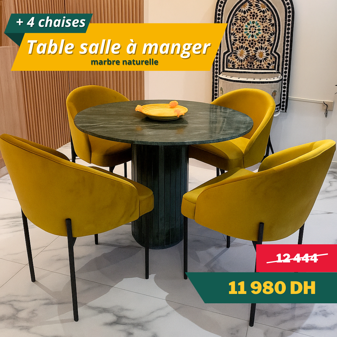 Table salle à manger avec 4 chaises